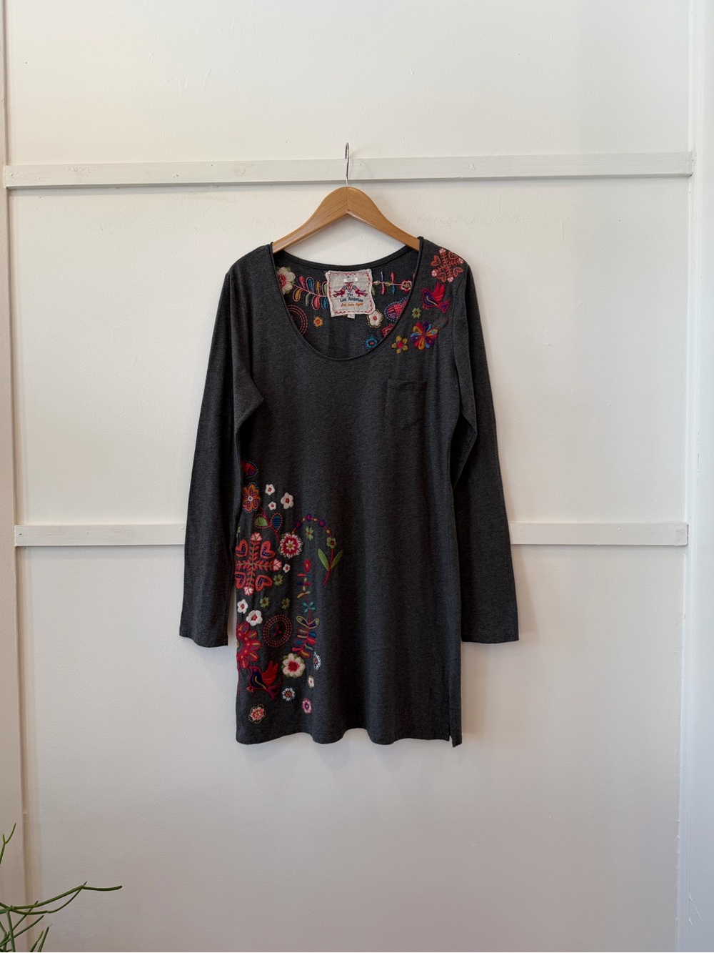 Johnny Was Embroidered Colorful Tunic Top Dress size L - Picture 2 of 14